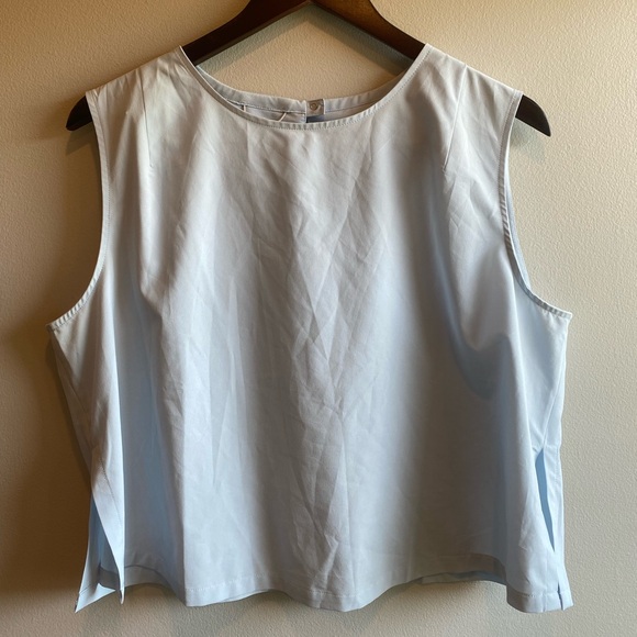 Wayre Boxy Shift & Snap Tank Mid-crop Travel Top Crew Neckline Size XL - Picture 3 of 10